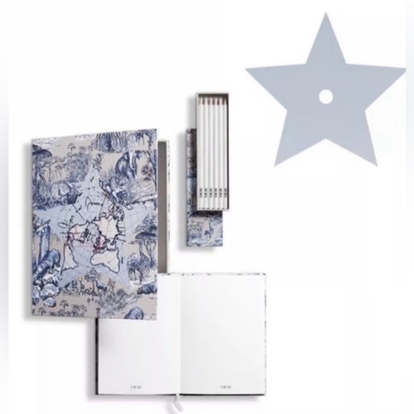 Dior Other - DIOR Around The World Office Notebook
& Boxed Pencil Gift Set NIB